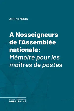 A Nosseigneurs de l'Assemblée nationale