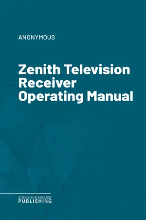 Zenith Television Receiver Operating Manual