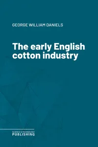 The early English cotton industry_cover