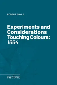 Experiments and Considerations Touching Colours_cover