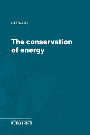 The conservation of energy