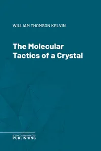 The Molecular Tactics of a Crystal_cover