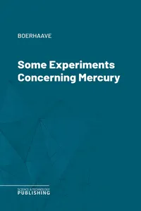 Some Experiments Concerning Mercury_cover