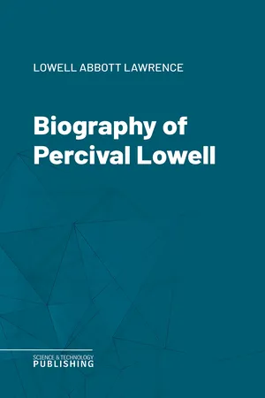 Biography of Percival Lowell