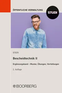 Bescheidtechnik II_cover