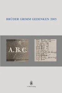 Brüder Grimm Gedenken. Band 16_cover
