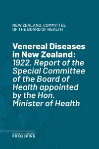 Venereal Diseases in New Zealand_cover