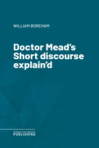 Doctor Mead's Short discourse explain'd_cover