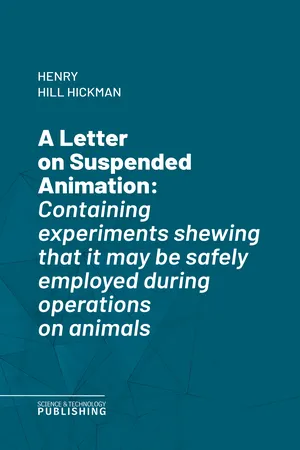 A Letter on Suspended Animation