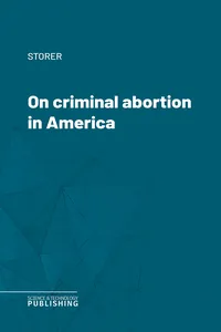 On criminal abortion in America_cover