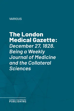 The London Medical Gazette