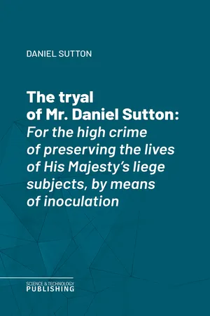 The tryal of Mr. Daniel Sutton
