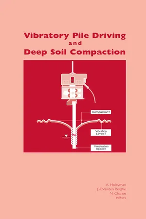 Vibratory Pile Driving and Deep Soil Compaction
