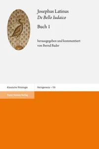 Josephus Latinus: "De Bello Iudaico". Buch 1_cover