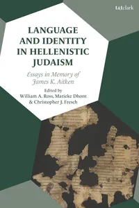 Language and Identity in Hellenistic Judaism