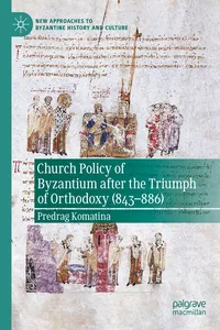 Church Policy of Byzantium after the Triumph of Orthodoxy_cover