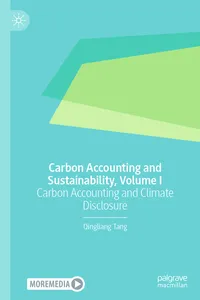 Carbon Accounting and Sustainability, Volume I_cover