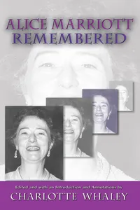 Alice Marriott Remembered_cover