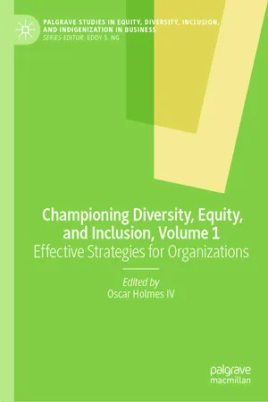 Championing Diversity, Equity, and Inclusion, Volume 1