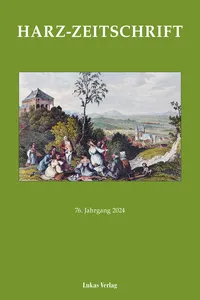 Harz-Zeitschrift für den Harz-Verein für Geschichte und Altertumskunde / Harz-Zeitschrift_cover