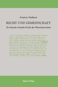 Recht und Gemeinschaft_cover