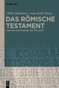 Das römische Testament_cover