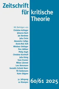 Zeitschrift für kritische Theorie / Zeitschrift für kritische Theorie, Heft 60/61_cover