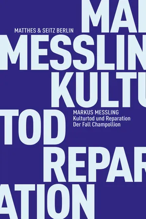 Kulturtod und Reparation