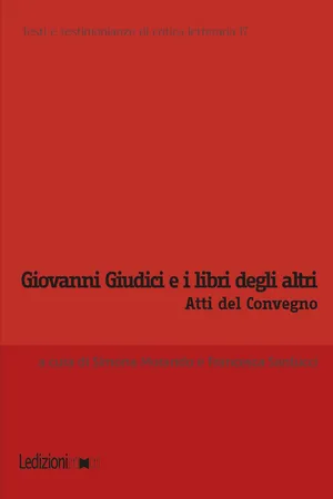 Giovanni Giudici e i libri degli altri