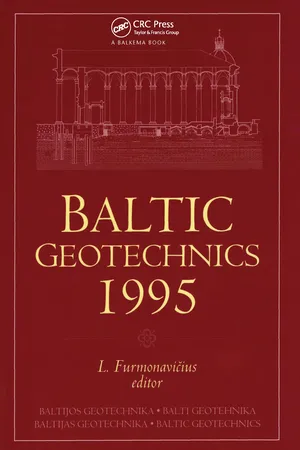 Baltic Geotechnics 1995