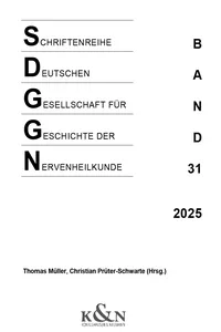 Schriftenreihe der Deutschen Gesellschaft für Geschichte der Nervenheilkunde_cover