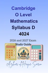 Cambridge O Level Mathematics Syllabus D 4024_cover