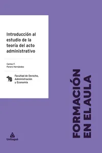 Introducción al estudio de la teoría del acto administrativo_cover