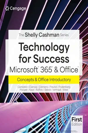 Technology For Success & The Shelly Cashman Series® Microsoft® 365® & Office® Introductory, First Edition