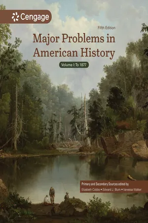Major Problems in American History, Volume I