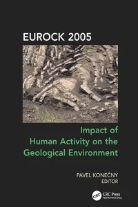 Impact of Human Activity on the Geological Environment EUROCK 2005_cover