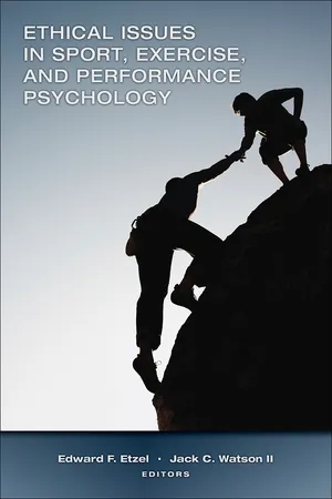 Ethical Issues in Sport, Exercise, and Performance Psychology