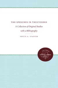 The Speeches in Thucydides_cover