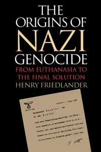 The Origins of Nazi Genocide_cover