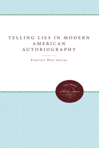 Telling Lies in Modern American Autobiography_cover