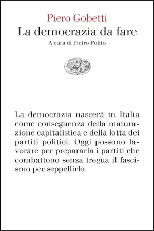 La democrazia da fare