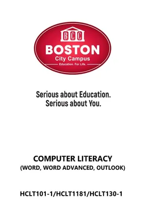 Computer Literacy (Word, Word Advanced, Outlook)