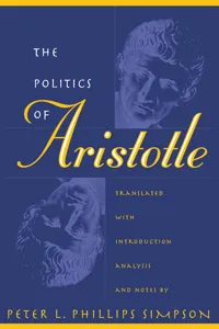 The Politics of Aristotle_cover
