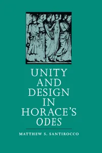 Unity and Design in Horace's Odes_cover