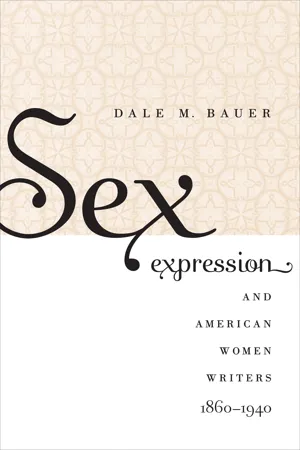 Sex Expression and American Women Writers, 1860-1940