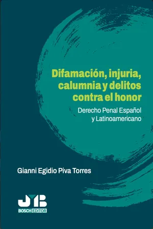 Difamación, injuria, calumnia y delitos contra el honor