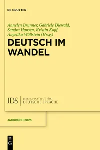 Deutsch im Wandel