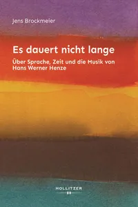 Es dauert nicht lange_cover