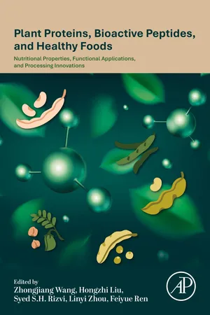 Plant Proteins, Bioactive Peptides, and Healthy Foods