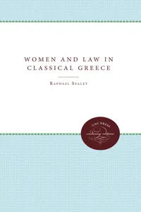 Women and Law in Classical Greece_cover
